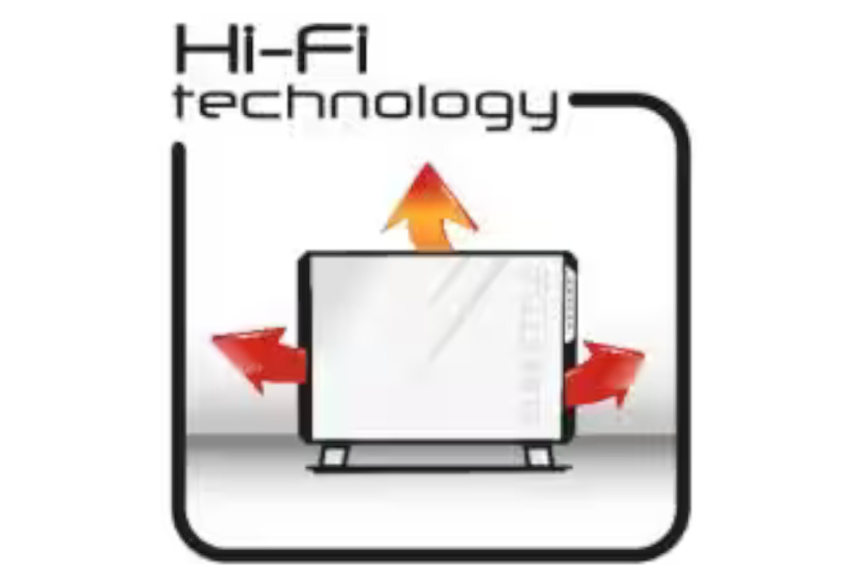 Στην εικόνα απεικονίζεται το εικονίδιο της τεχνολογίας Hi-Fi.